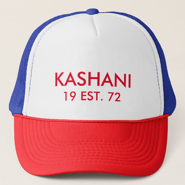 Gorra del camionero Est.72 de KASHANI 19 (Anverso)
