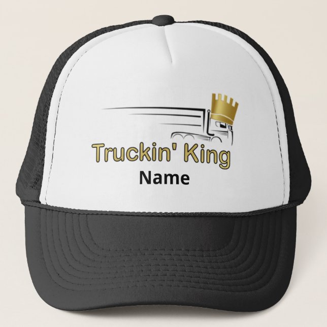 Gorra del camionero - "rey de Truckin" Taxi-sobre (Anverso)