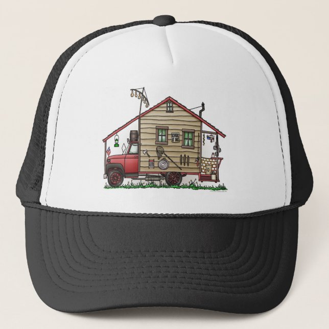 Gorra del campista del Hillbilly del campesino (Anverso)