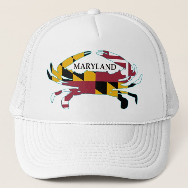 Gorra del cangrejo de la bandera de Maryland (Anverso)