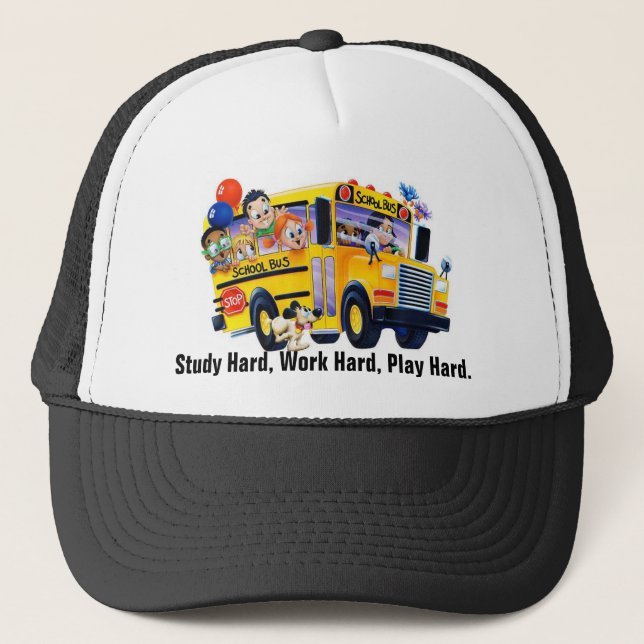 Gorra del conductor de autobús de la escuela de di (Anverso)