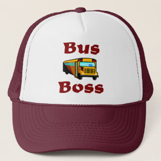 Gorra del conductor del autobús escolar.  Jefe del