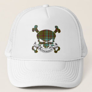 Gorra del cráneo del tartán de Anderson