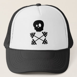 Gorra del cráneo y del camionero de los Barbells