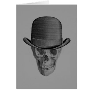 Gorra del derby del cráneo monocromático