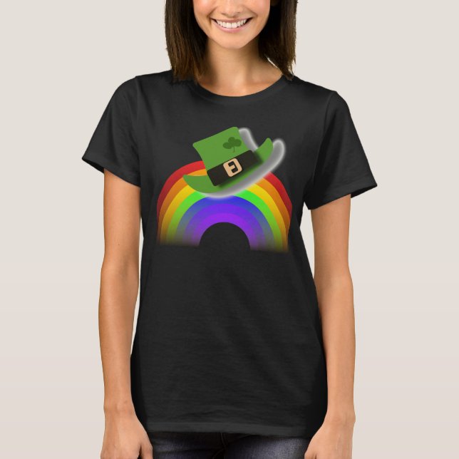 Gorra del Día de San Patricio y camiseta arco iris (Anverso)