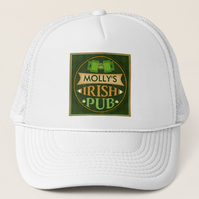 Gorra del día de St Patrick irlandés conocido de (Anverso)
