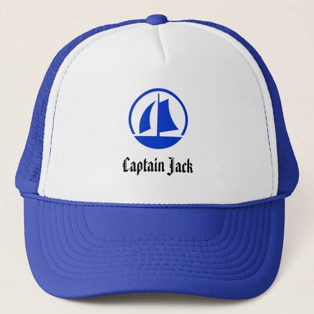 Gorra del Día del Padre del personalizar "Capitán  (Anverso)