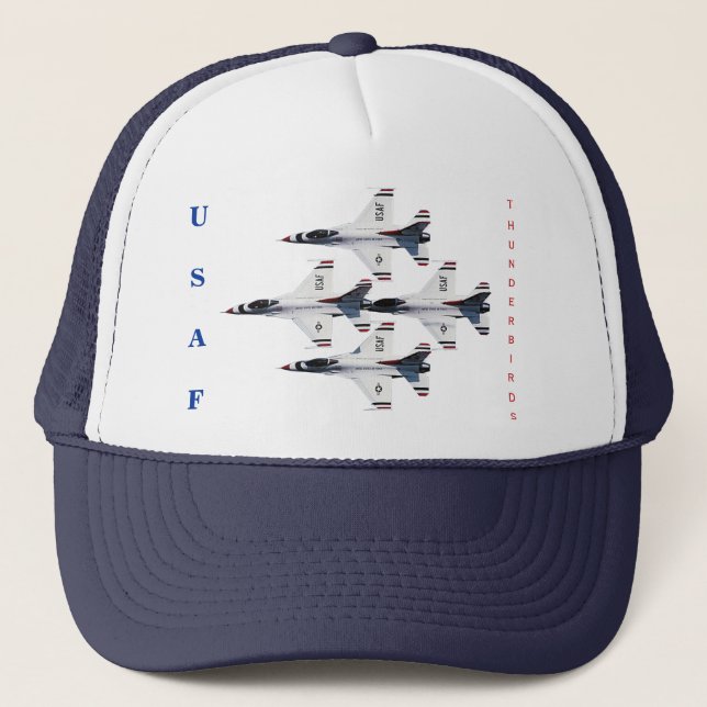 Gorra del diamante del F-16 de los Thunderbirds (Anverso)