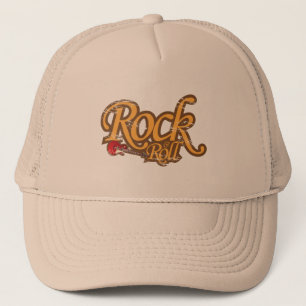Gorra del diseño del vintage - rock-and-roll