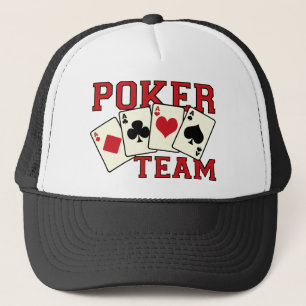 Gorra del equipo del póker