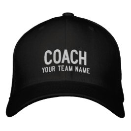 Gorra del equipo deportivo del entrenador - Nombre