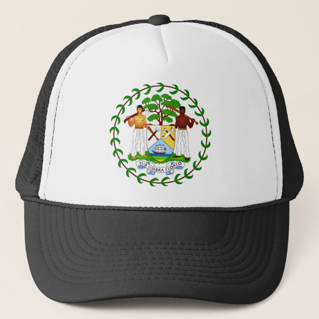 Gorra del escudo de armas de Belice (Anverso)