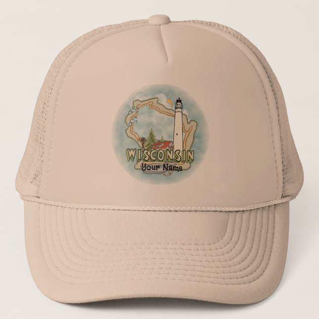 Gorra del faro de Wisconsin (Anverso)