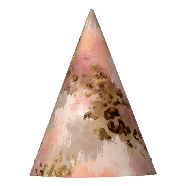 Gorra del Fiesta de impresión de leopardo abstract (Anverso)