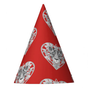 gorra del fiesta de la cerradura de leona
