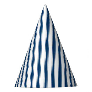 Gorra del fiesta de la raya de los azules marinos