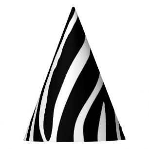 Gorra del fiesta del estampado de zebra