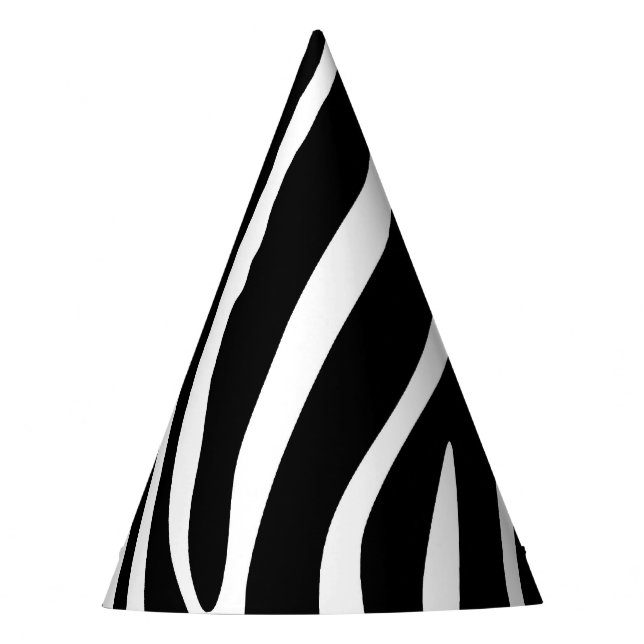 Gorra del fiesta del estampado de zebra (Anverso)