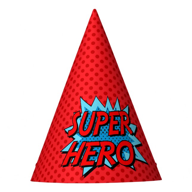 Gorra del fiesta del super héroe - punto rojo (Anverso)