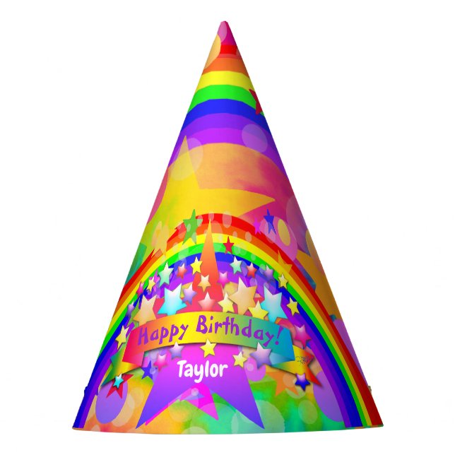 Gorra del Fiesta psicodélico arcoiris HAMbWG (Anverso)