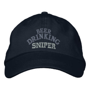 Gorra del francotirador que bebe cerveza