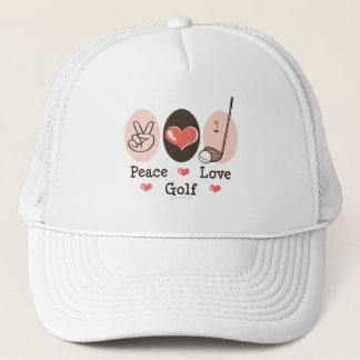 Gorra del golf del amor de la paz