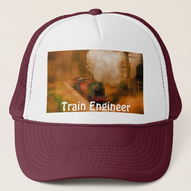 Gorra del ingeniero de trenes de vapor Entusiast (Anverso)