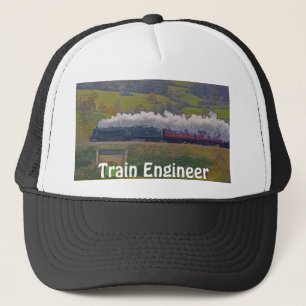 Gorra del ingeniero de trenes de vapor Entusiast