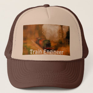 Gorra del ingeniero de trenes de vapor Entusiast