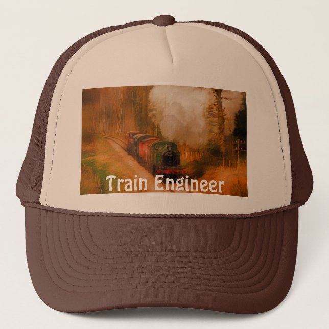 Gorra del ingeniero de trenes de vapor Entusiast (Anverso)