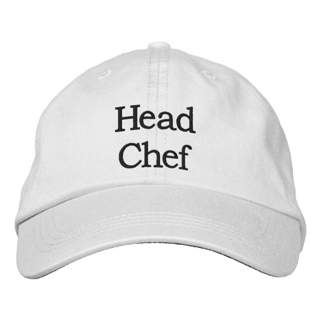 Gorra del jefe de cocina bordado (Anverso)