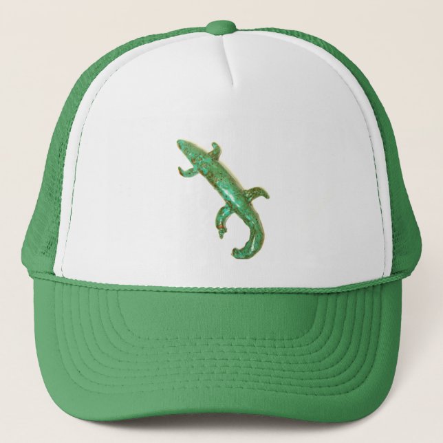 gorra del lagarto verde (Anverso)
