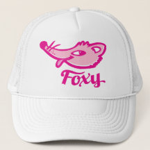 Gorra del logo rosado de Foxy fox