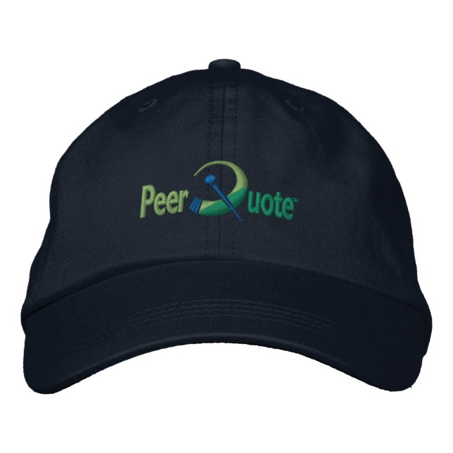 Gorra del logotipo de PeerQuote (Anverso)