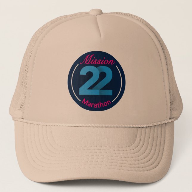 Gorra del MARATÓN de la MISIÓN 22 de TOVP (Anverso)