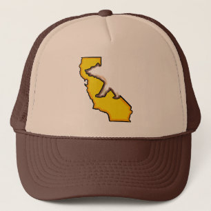 Gorra del marrón del símbolo de estado del oso de