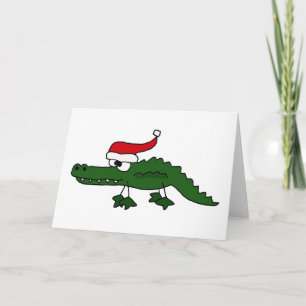 Gorra del navidad del cocodrilo que lleva lindo