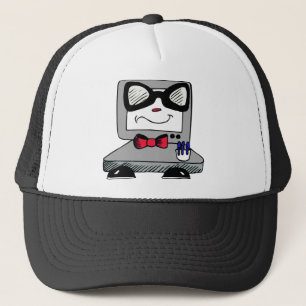 Gorra del nerd geek de la computadora