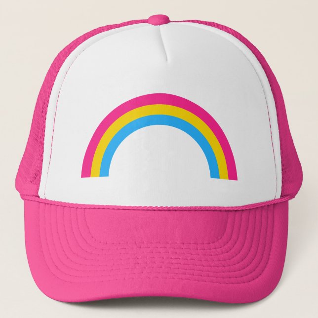 Gorra del orgullo del arcoiris pansexualidad (Anverso)