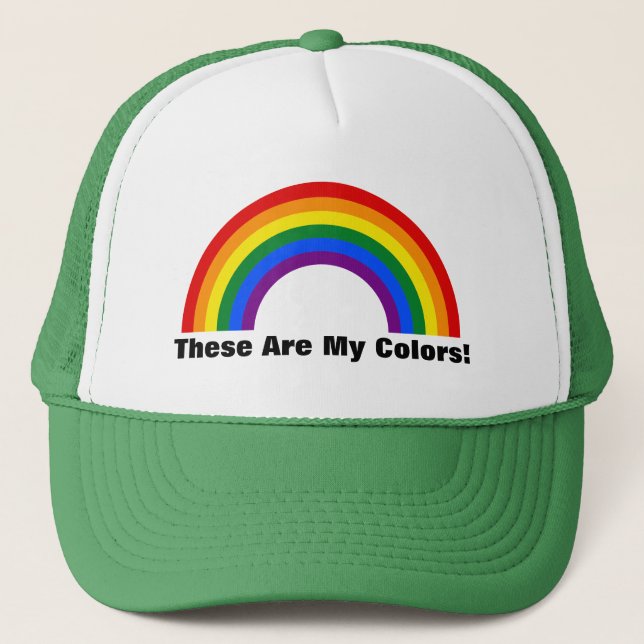 GORRA del orgullo gay arcoiris (Anverso)