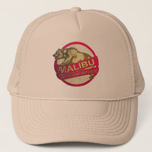 Gorra del oso del vintage de Malibu California