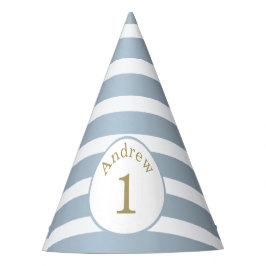 Gorra del partido de cumpleaños de stripes mínimos