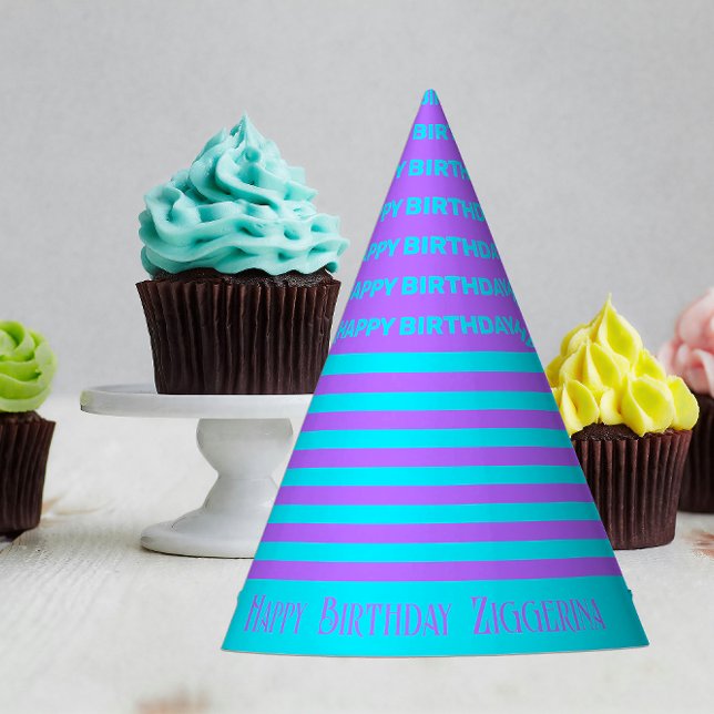Gorra del partido de cumpleaños de Stripes Verde a (Subido por el creador)