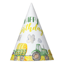 Gorra del partido de cumpleaños Green Tractor Farm