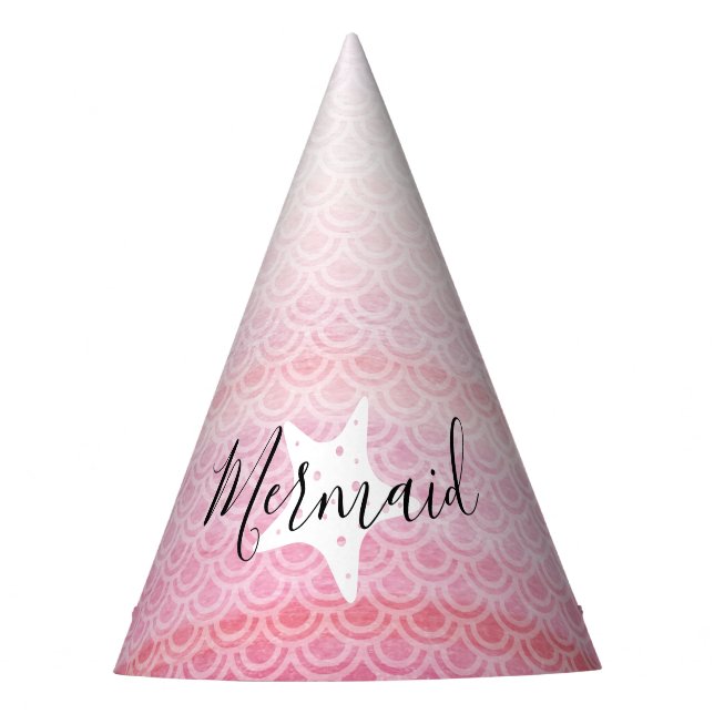 Gorra del partido de cumpleaños Starfish Pink Merm (Anverso)