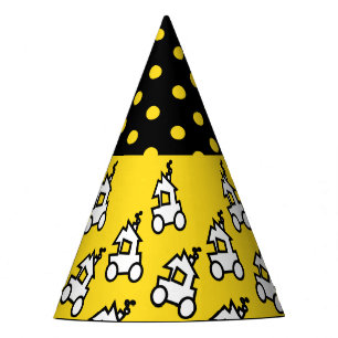 Gorra del partido de cumpleaños "Train and Yellow