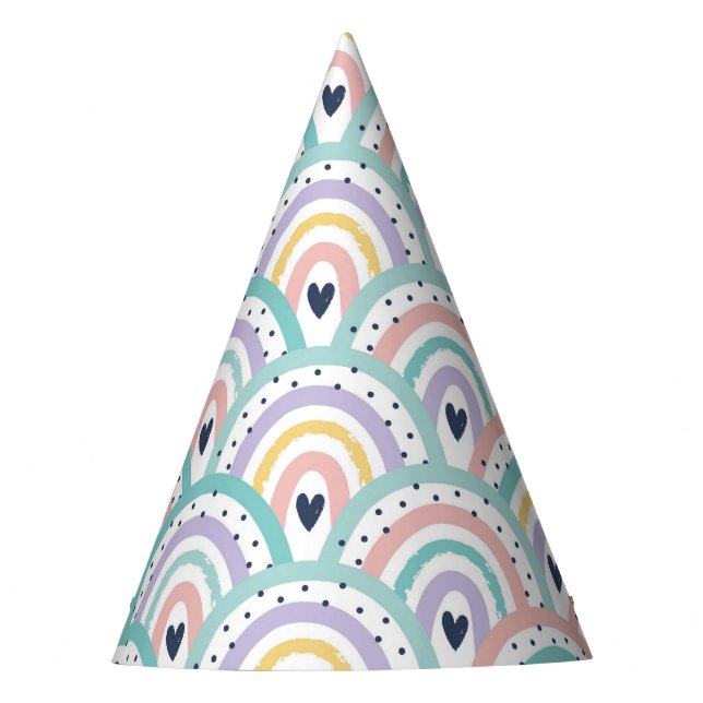 Gorra del patrón de arcoiris del Pastel Cute (Anverso)