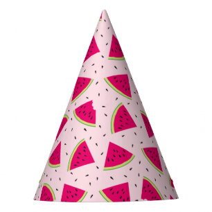Gorra del patrón de la sandía rosa