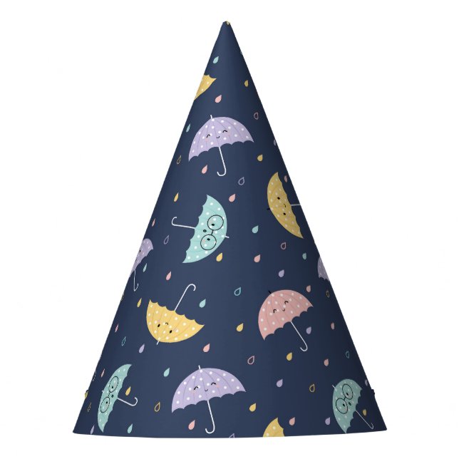 Gorra del patrón de paraguas de Kawaii (Anverso)